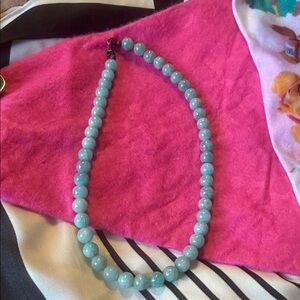 Elegant Blue Beaded Necklace